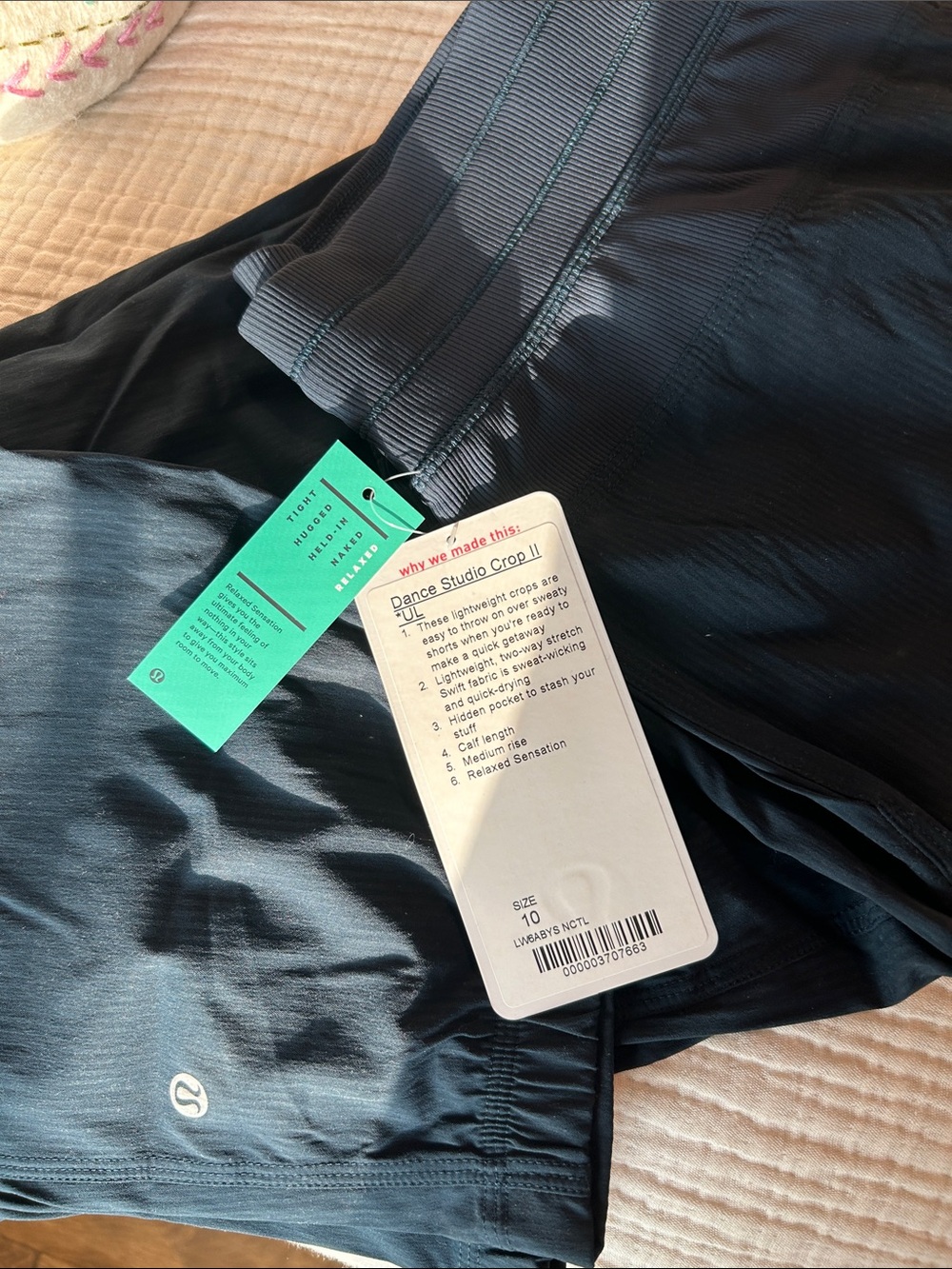lululemon athletica Dance Studio Crop II in Deep Teal